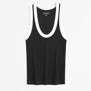 Abercrombie & Fitch Black and White Tank Top